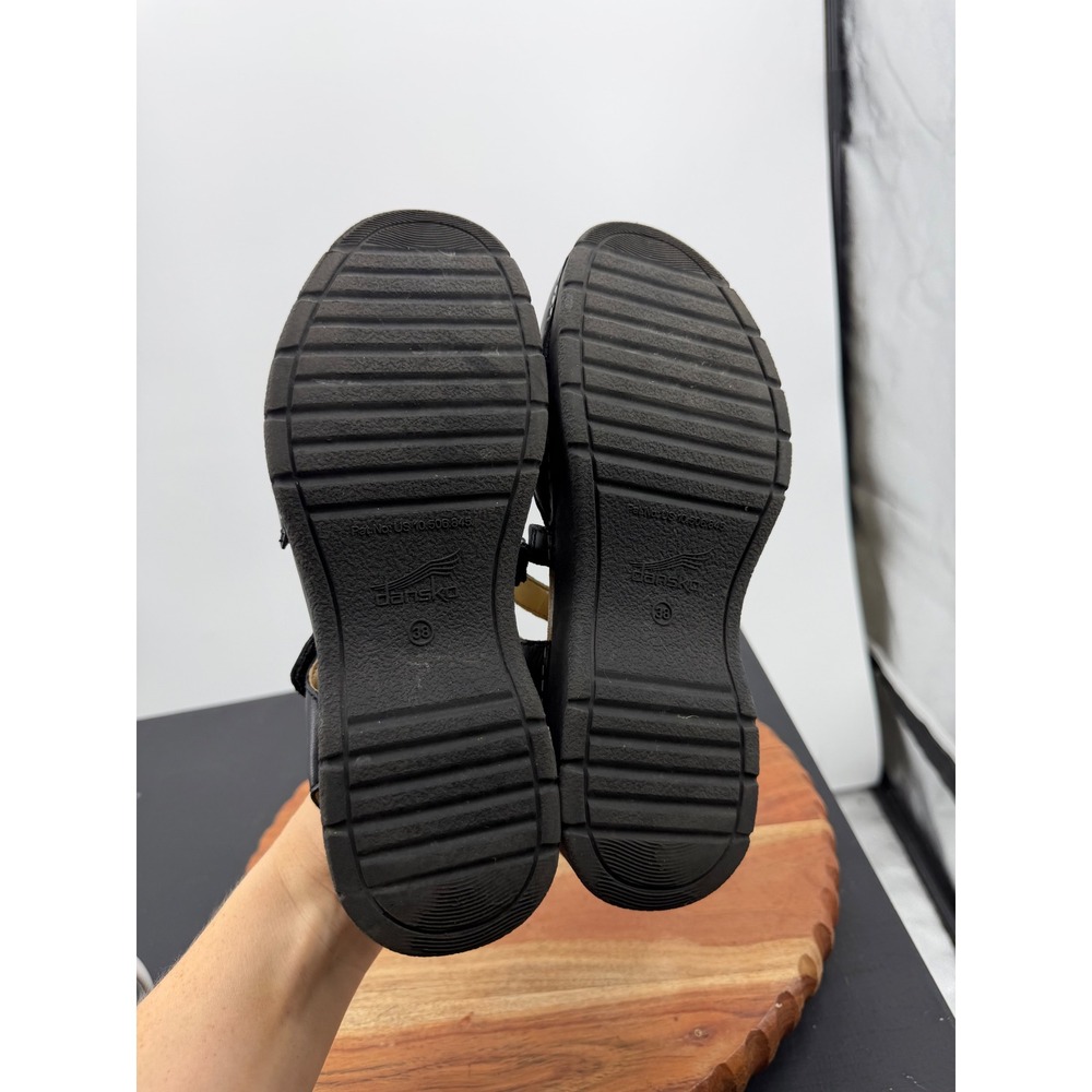Dansko Black Leather Mary Jane Clog Sandals - Picture 9 of 11